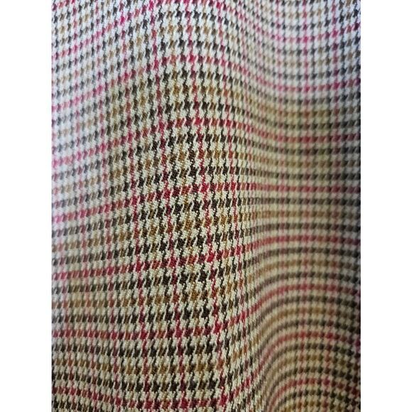 Norton McNaughton tan/red hounds tooth ankle length pants. Size 12. - Picture 3 of 5